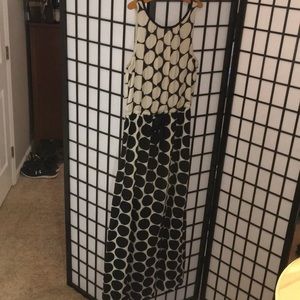 Loft maxi polka dot dress medium